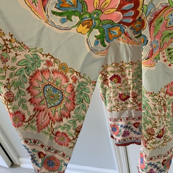 ZARA FLORAL LONG DUSTER XS BLOGGER FAV nwt bohemian festive cottage core floral‎ - Picture 7 of 11